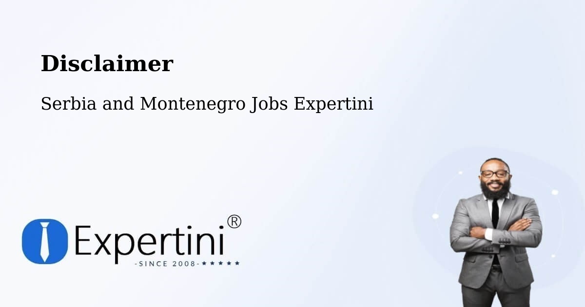Disclaimer – Mirabel - Serbia and Montenegro Jobs Expertini